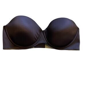 Soma Brown Strapless Bra vanishing strapless bra 36D with underwire